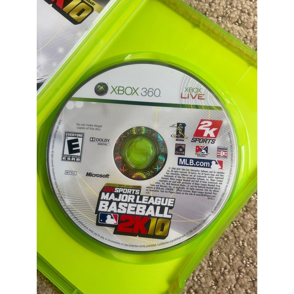Major‎ League Baseball 2K10 MLB 2K10 Xbox 360 Complete Evan Longoria C - Picture 2 of 4